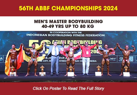 MEN'S MASTER BODYBUILDING 40 - 49 YRS UP TO 80 KG...